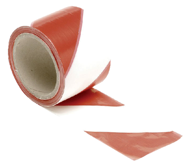 Signaliseringslint 100 meter rood wit