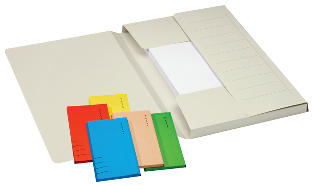 Dossiermap Jalema Mammoet folio 3 kleppen 270gr geel