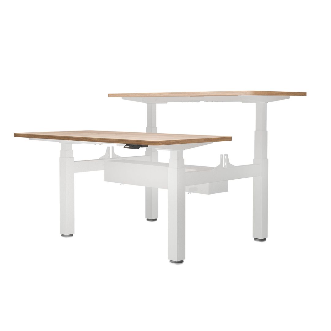 Duo zit-sta bureau Koplus Mount 160x80cm wit