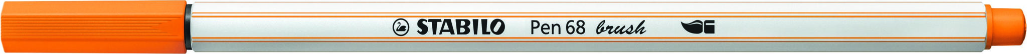 STABILO Pen 68 brush - premium brush viltstift - oranje