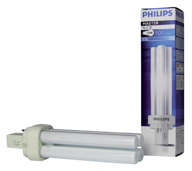 Spaarlamp Philips MASTER PL-C 13W 830 2P