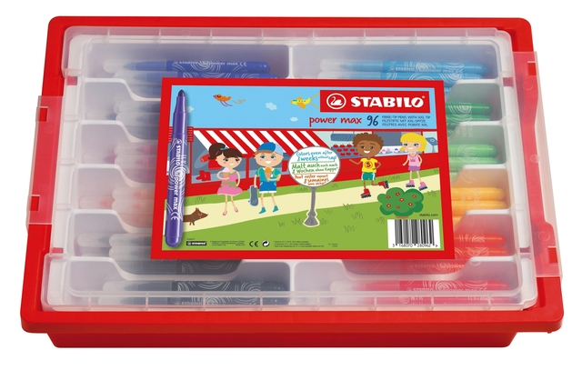 Viltstift Stabilo Power Max 980 96st Assorti