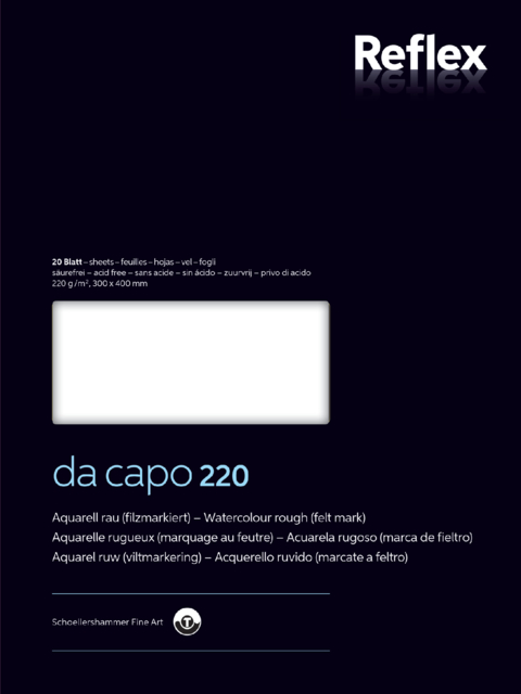 Aquarelblok Dacapo Vf5004237 30x40cm 220gr 20v