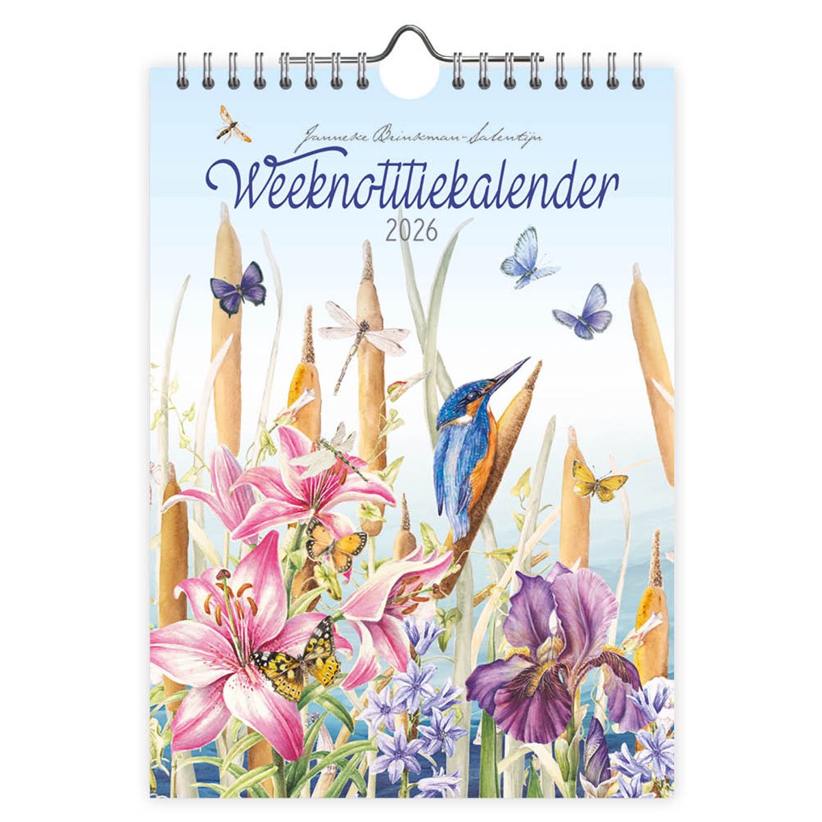 WEEKnotitiekalender 2026 Janneke Brinkman Ijsvogel