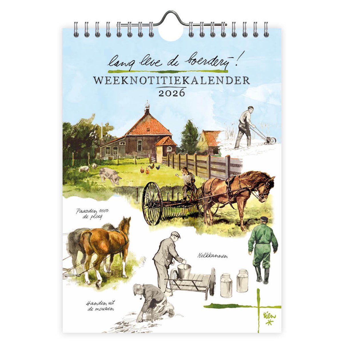 WEEKnotitiekalender 2026 Rien Poortvliet LLDB Paar