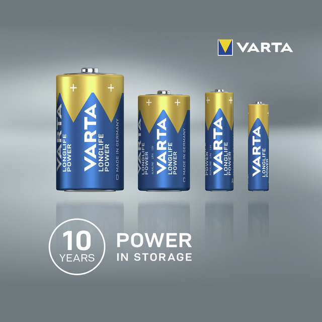 Batterij Varta Longlife Power 2x D