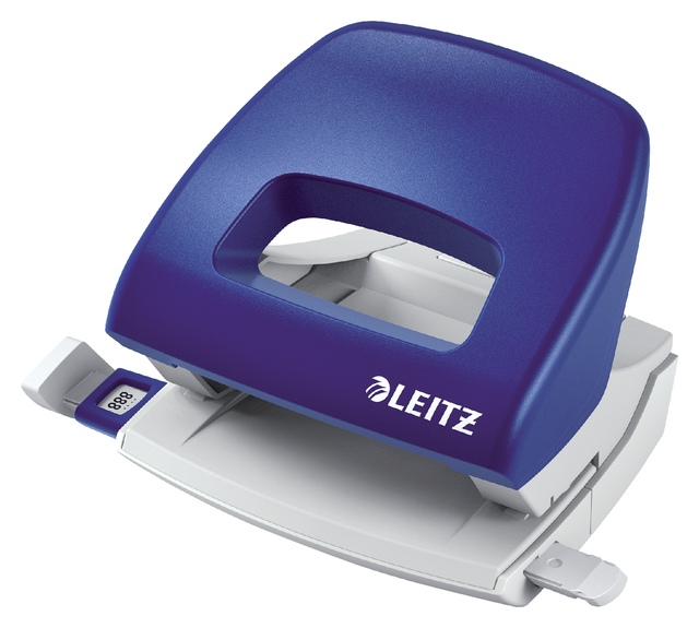 Perforator Leitz 5038 2-gaats, max 16 vel, blauw