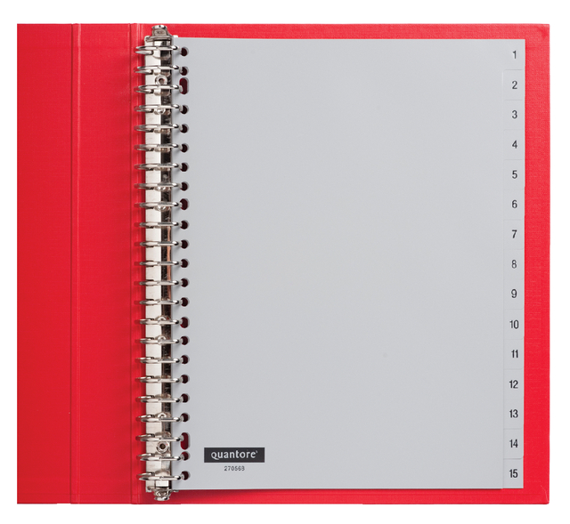 Tabbladen Quantore 23R 1 t/m 15 plastic G415CM