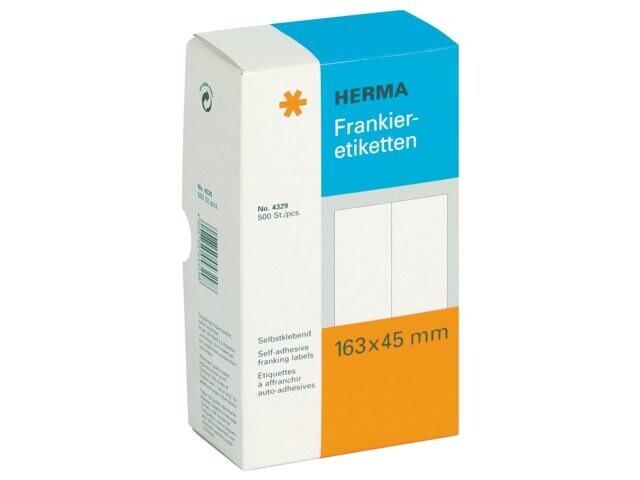 Frankeeretiket Herma 4329 163x45mm; ds 500st