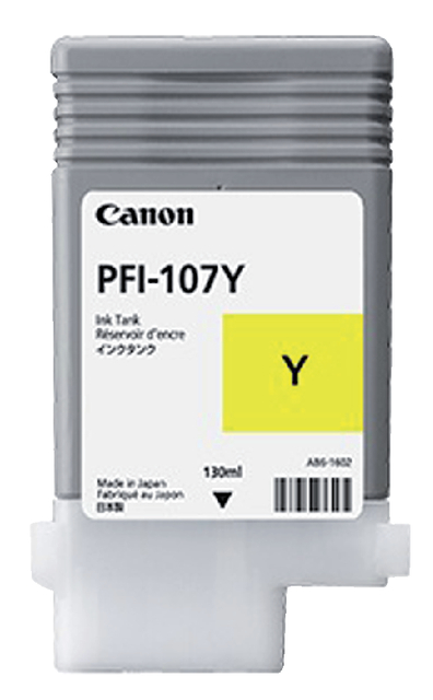Inktcartridge Canon PFI-107Y geel 130ml