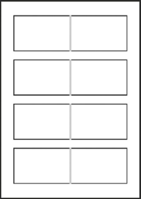 Visitekaartjes Avery C32015-25 85x54mm, pk200st