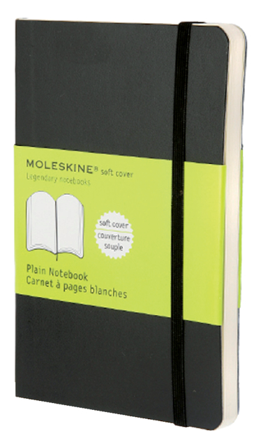 Notitieboek Moleskine blanco pocket 90x140mm zachte kaft