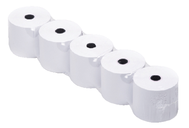 Telrol Qbasic 76mmx44m, kern Ø12mm houtvrij, pak a 5 rol