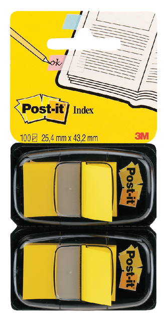 Post-it Index tabs 3M 680-2 geel; 2 pakjes 50st
