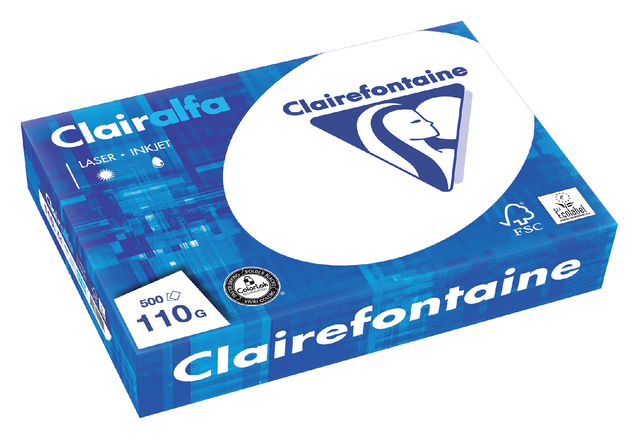 Kopieerpapier A4 110gr ClairFontaine pk 500v wit