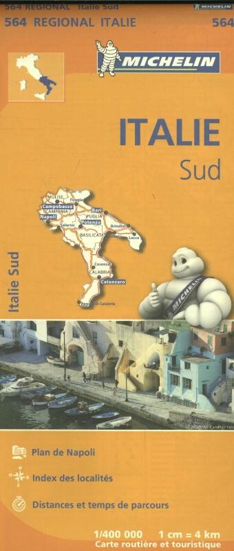 Michelin Wegenkaart 564 Italië Zuid