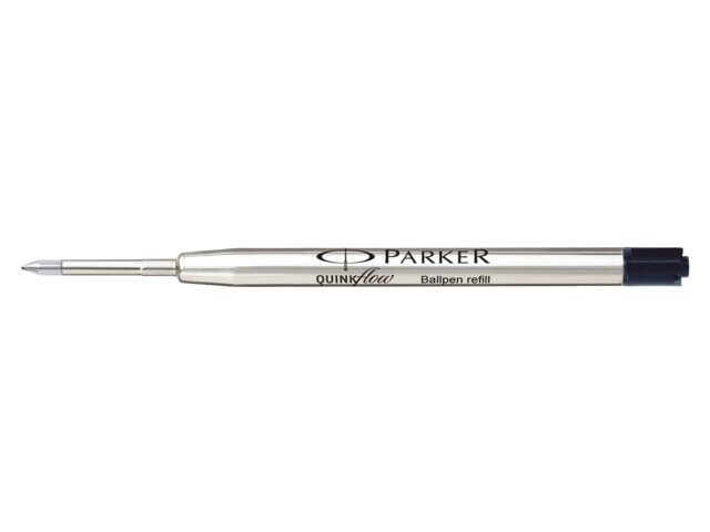 Balpenvulling Parker Quinkflow zwart, fine