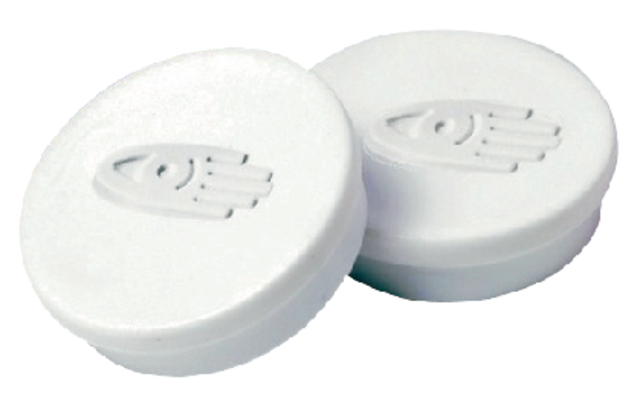 Magneten Lega 20mm wit: dsje 10stuks