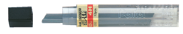 Potloodstiften Pentel 0.5mm 4H; koker 12 stuks