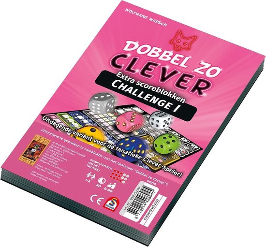 Scoreblokken Dobbel zo Clever Challenge - Dobbelspel
