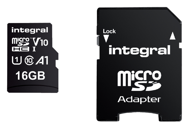 Geheugenkaart Integral Micro SDHC V10 16GB