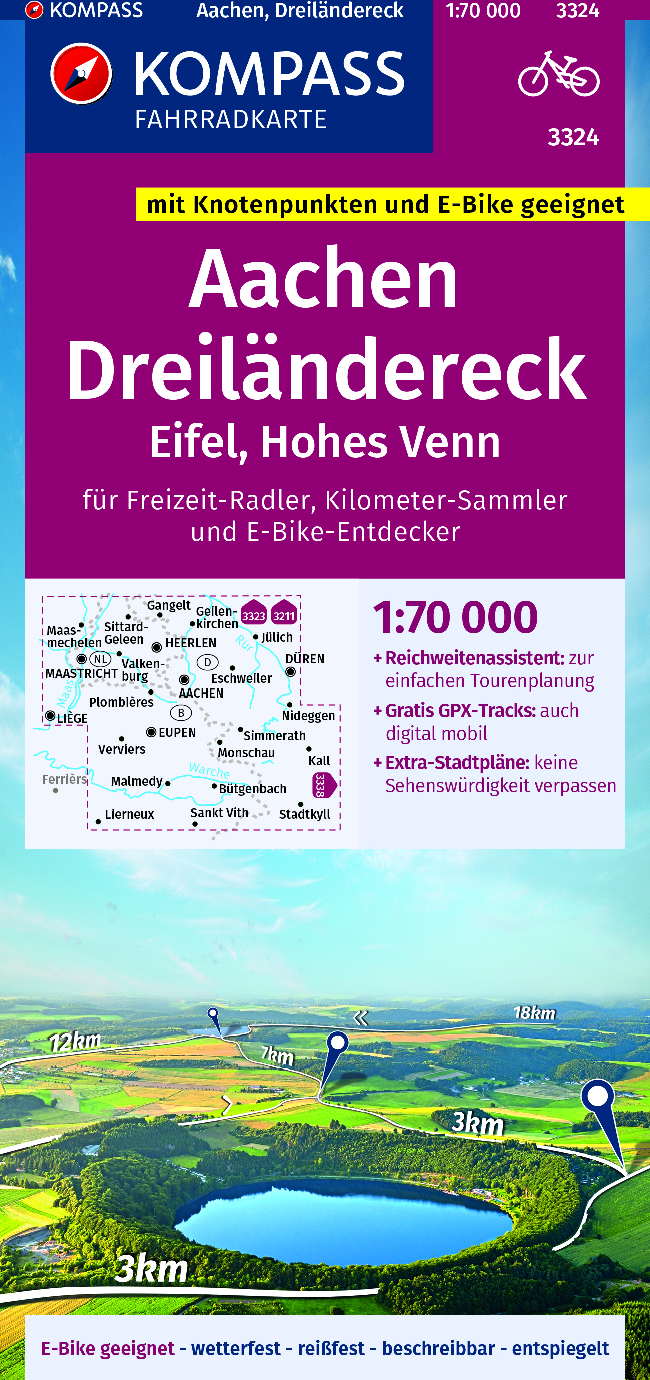 Kompass FK3324 Aachen, Dreiländereck