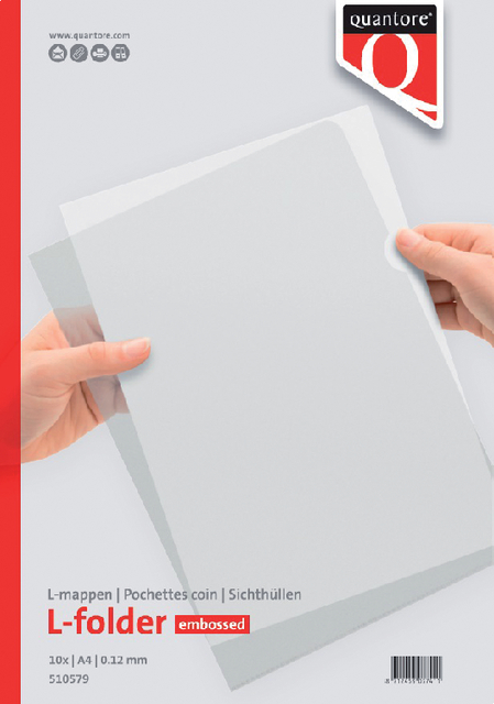 Transparant L-map Quantore A4 0.12mm PP; pkj 10st