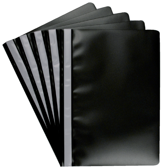 Snelhechter Quantore A4 PP zwart, per stuk