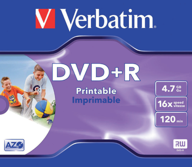 Dvd+R Verbatim 4.7gb 16x Printable Jc