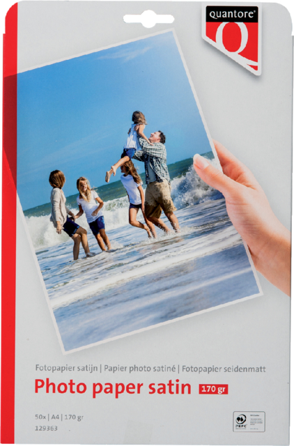 Fotopapier Quantore A4 170gr mat satijn 50vel