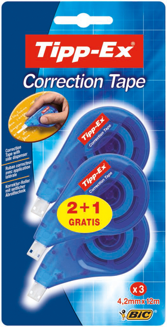 Correctietape Tipp-Ex Sideway 4.2mm 2+1 gratis bli