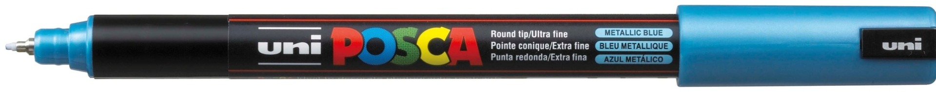 Verfstift Posca PC1MR Mettallic Blauw Extra Fine 0.7 mm