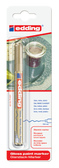 Viltstift Edding 780 Lak Rond 0.8mm Goud
