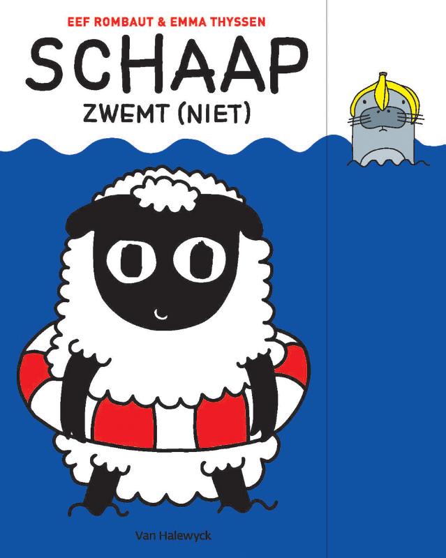 Schaap zwemt (niet)