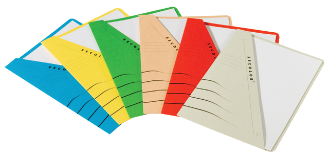 Driehoekinsteekmap Jalema A4 3153302 blauw; pk 10s