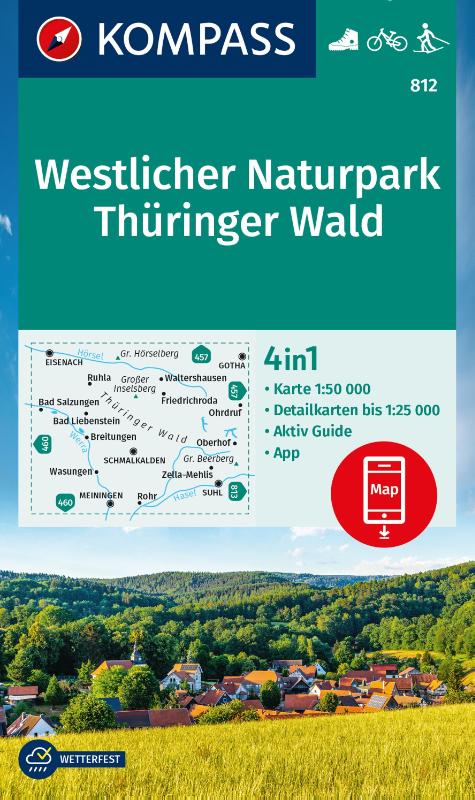 Kompass WK812 Westlicher Naturpark Thüringer Wald