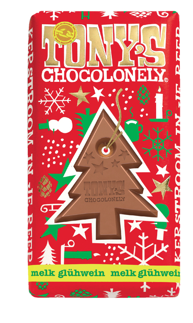 Chocolade Tony‘S Chocolonely Melk Glã¼Hwein 180gr