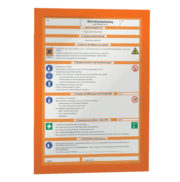 Magaframe Durable A4 oranje pk á 2 stuks