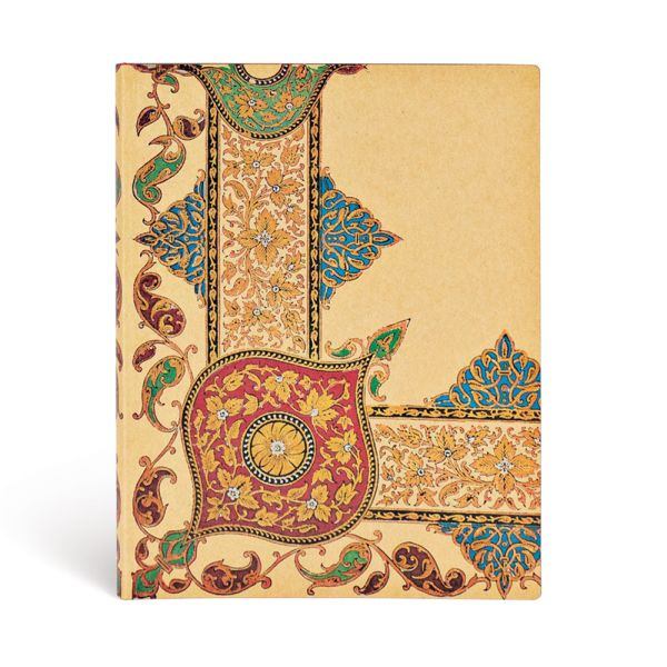 Notitieboek Flexi Paperblanks Visions of Paisley Ivory Kraft Ultra gelin
