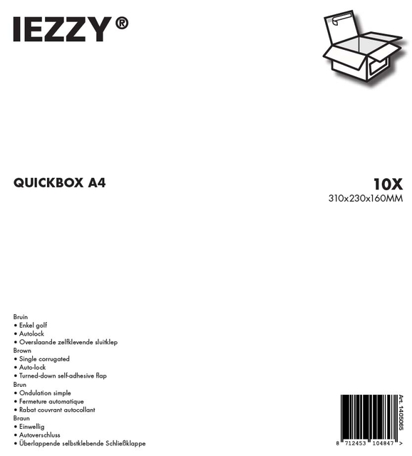 Quickbox Iezzy A4 310x230x160mm