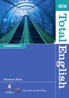 New Total English Elementary. Students‘ Book (with Active Book CD-ROM) & MyLab