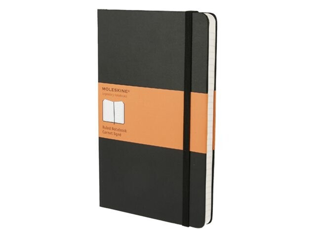 Moleskine notitieboek large ruled (gelinieerd) Black Hard