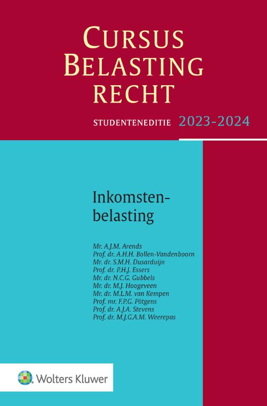 Studenteneditie Cursus Belastingrecht Inkomstenbelasting 2023-2024