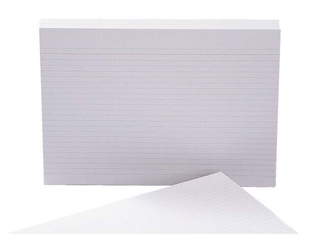 Systeemkaarten 125x200mm; wit 100 stuks