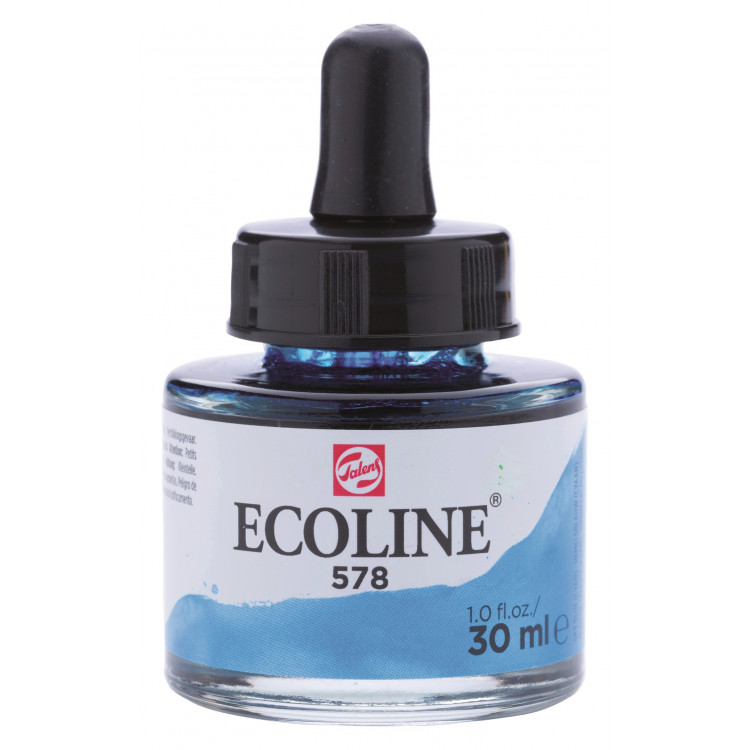 Ecoline 30ml Hemelsblauw Cyaan