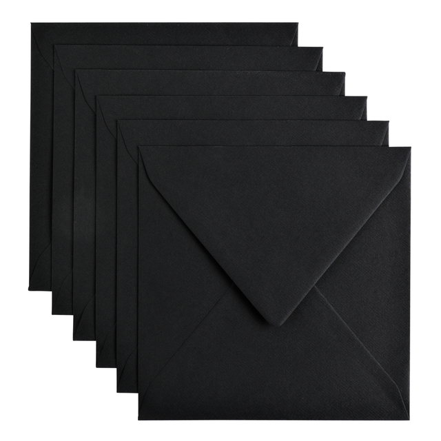 Envelop Papicolor 140x140 6st Ravenzwart