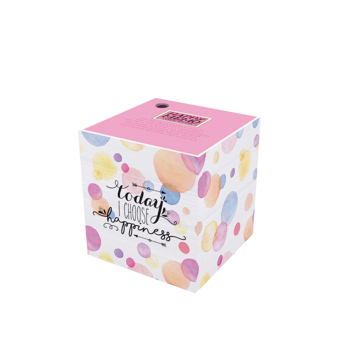 MEMOHOUDER 9X9cm - HAPPINESS LEGAMI