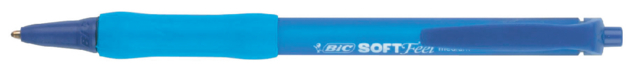 Balpen Bic Soft Feel Clic Grip blauw medium