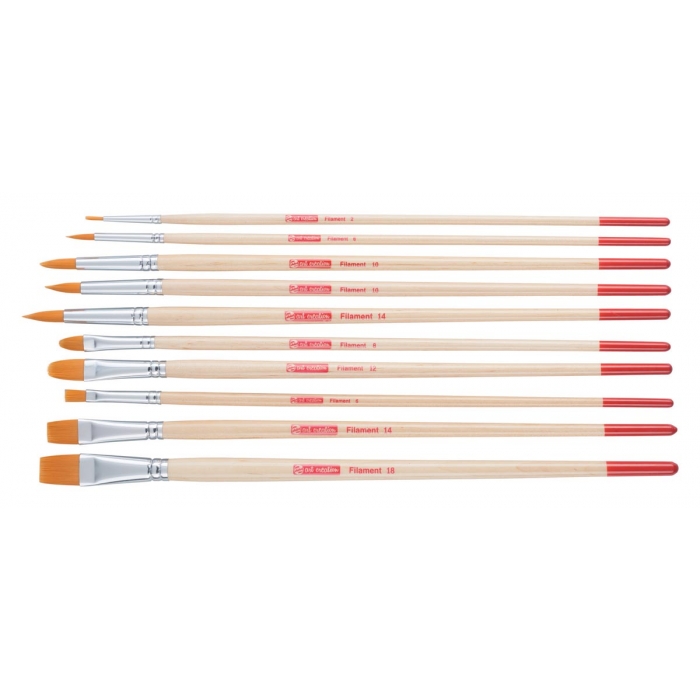 Art Creation Olie- en Acrylpenselenset van 10 - Polyester