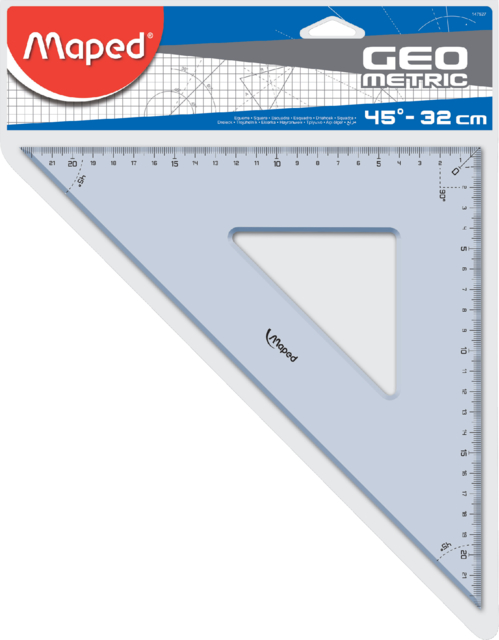 Geodriehoek Maped 45 graden, 32cm